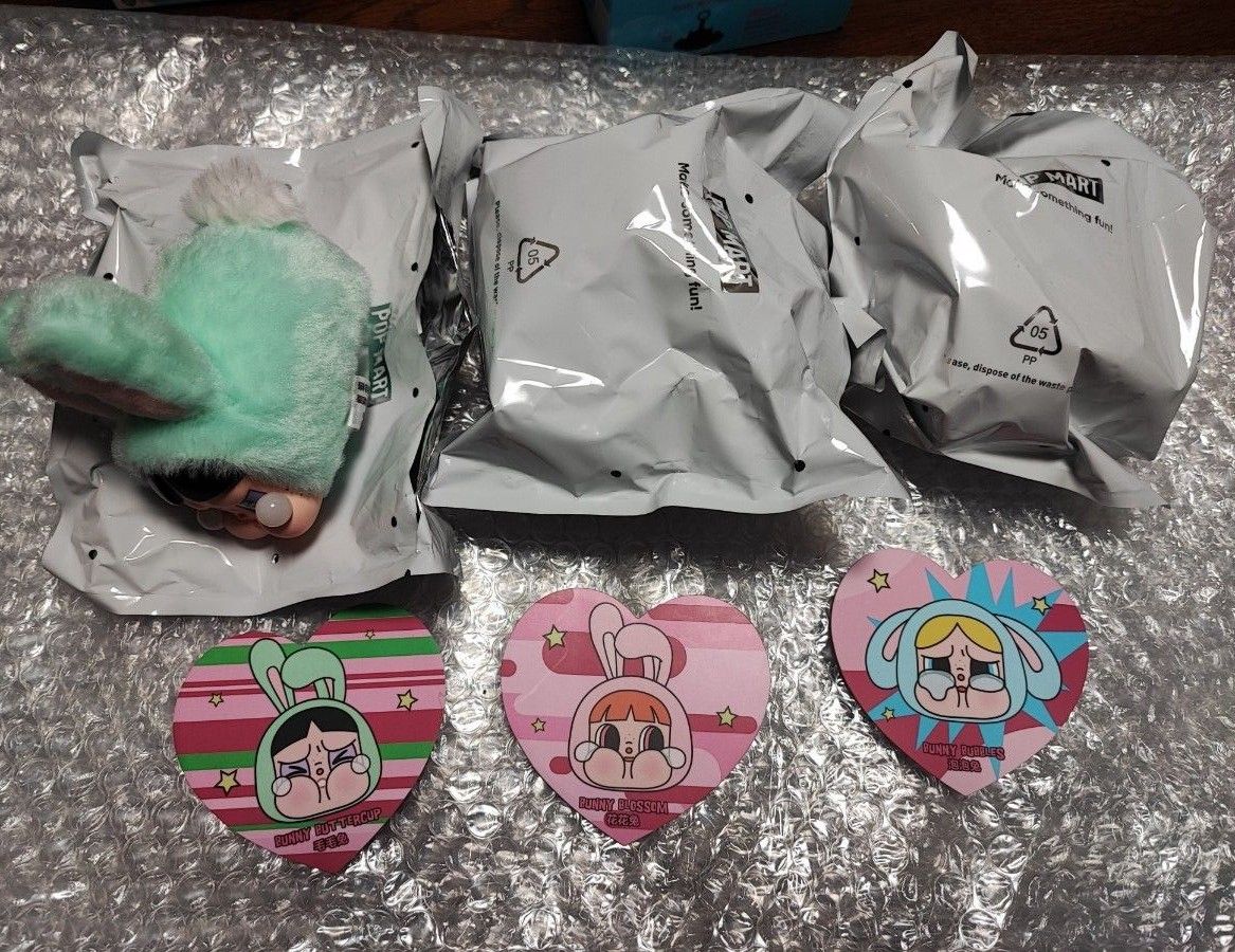 CRYBABY × パワーパフ ガールズ シリーズ ぬいぐるみ うさぎ3個 CRYBABY × パワーパフ ガールズ シリーズ ぬいぐるみ うさぎ3個