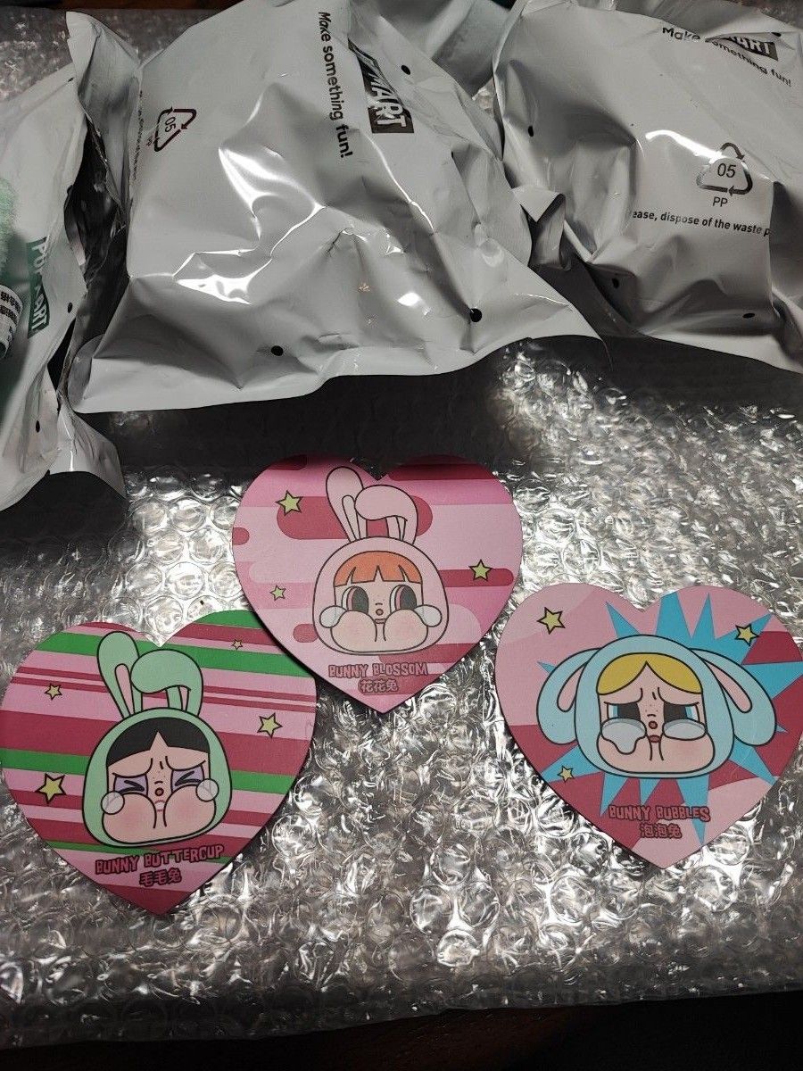 CRYBABY × パワーパフ ガールズ シリーズ ぬいぐるみ うさぎ3個 CRYBABY × パワーパフ ガールズ シリーズ ぬいぐるみ うさぎ3個