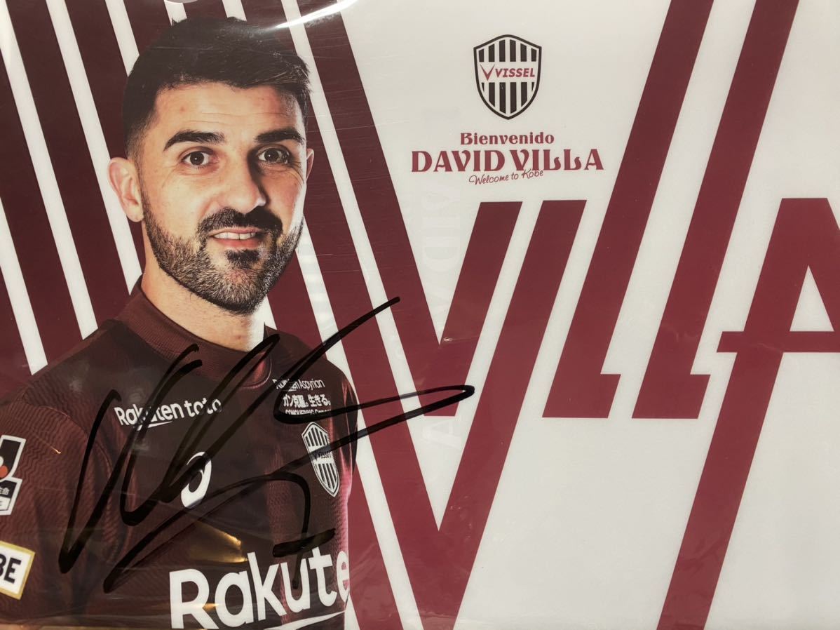 ヴィッセル神戸 7 ビジャ DAVID VILLA 直筆サイン入りクリア ヴィッセル神戸 7 ビジャ DAVID VILLA 直筆サイン入りクリア