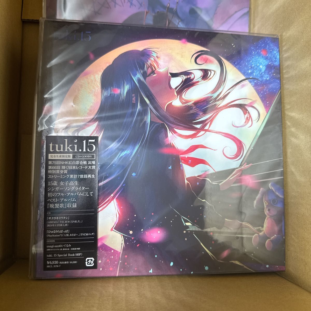 特典付き tuki 15 完全生産限定盤 usagi-sanぬいぐるみ CD 特典付き tuki 15 完全生産限定盤 usagi-sanぬいぐるみ CD