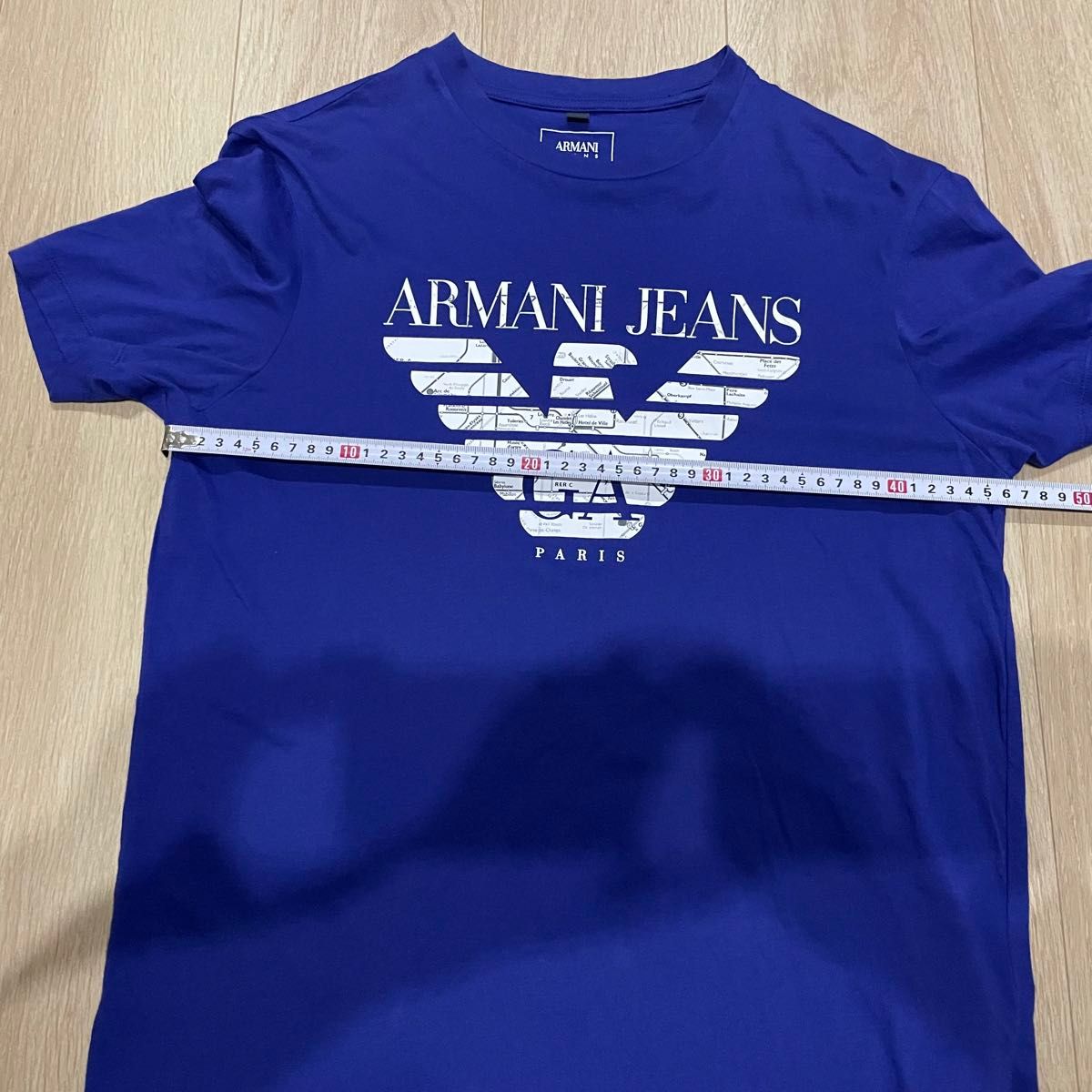 アルマーニ ARMANI JEANS Paris Tシャツ　レア　希少　Paris パリ　地下鉄　路線図　ロゴ