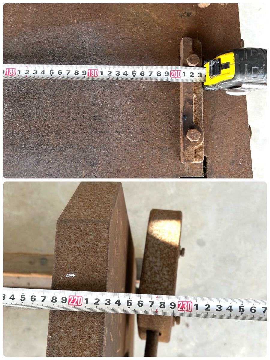 中古・完動品】福岡発 ツルミツ 山田得造商店 手動シャーリング 中古・完動品】福岡発 ツルミツ 山田得造商店 手動シャーリング
