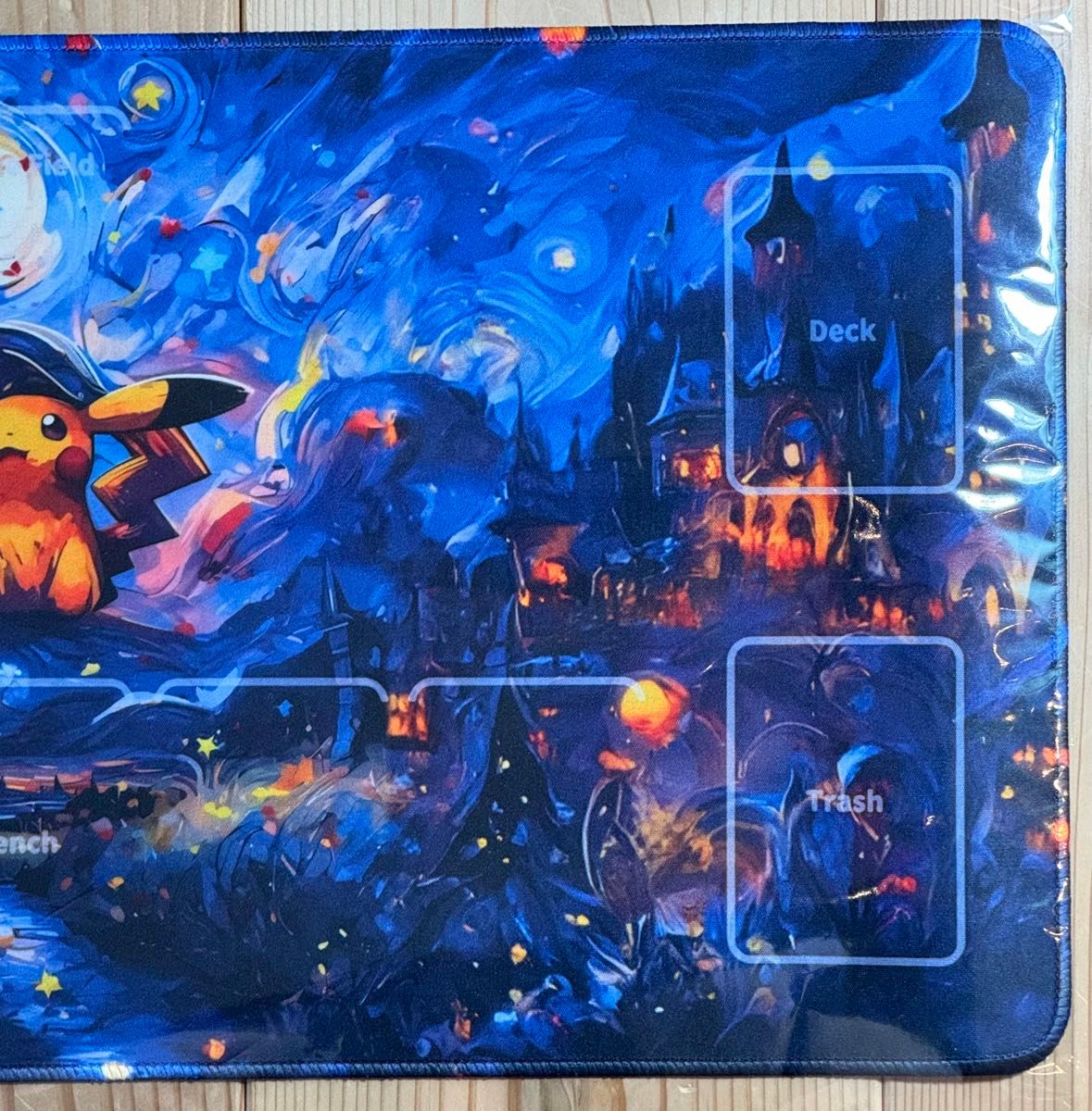ポケモン 星月夜 ピカチュウ ゴッホ ラバー プレイマット ポケモン 星月夜 ピカチュウ ゴッホ ラバー プレイマット