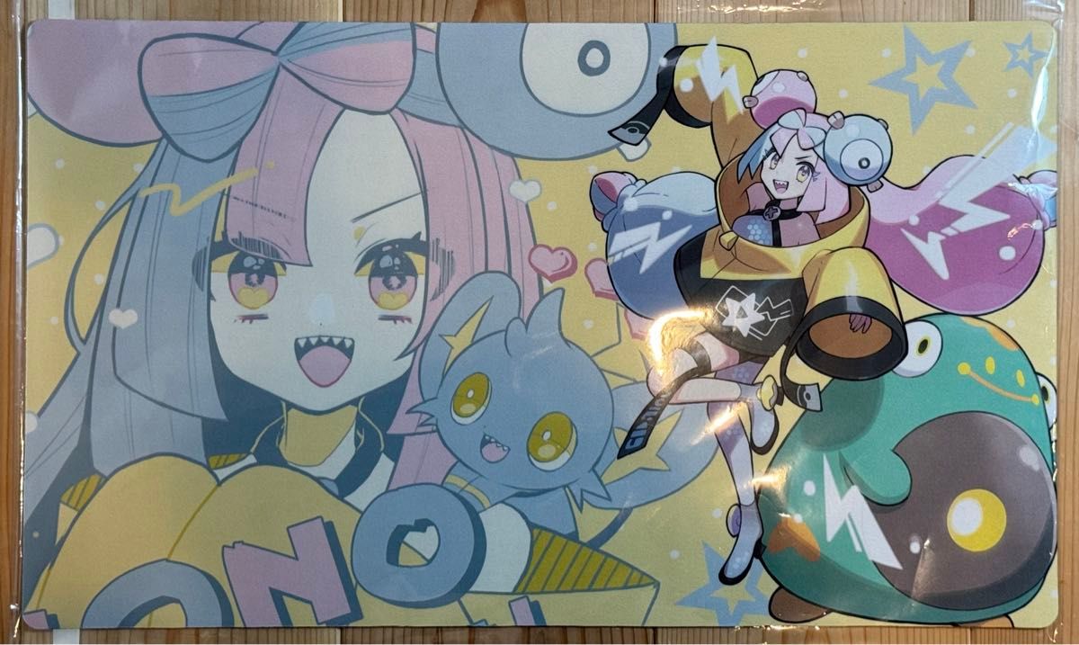 ポケモン ナンジャモ ハラバリー ラバー プレイマット ポケカ ポケモン ナンジャモ ハラバリー ラバー プレイマット ポケカ