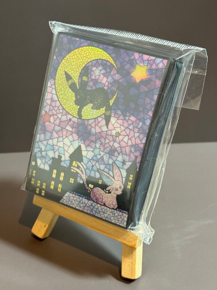 ポケモン ブラッキー エーフィ ステンドグラス デッキシールド ポケモン ブラッキー エーフィ ステンドグラス デッキシールド