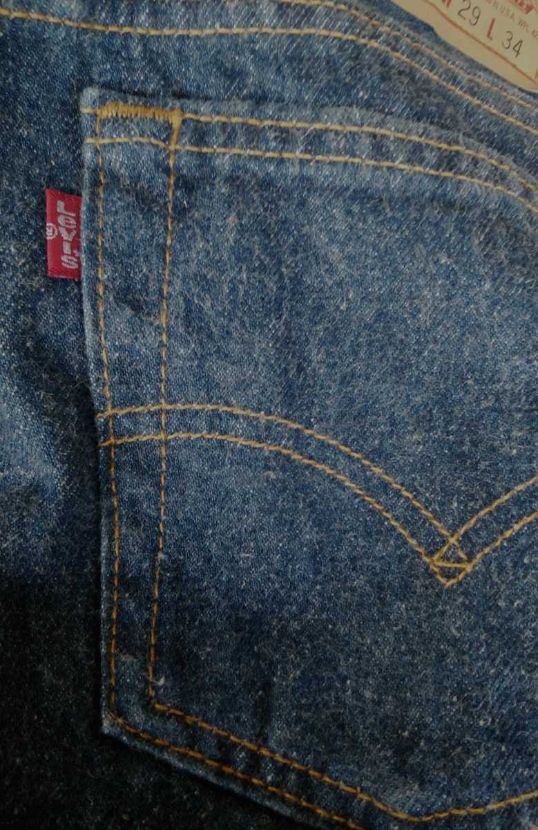 90s ビンテージ USA製 濃いデニム リーバイス501ジーンズ Levis501