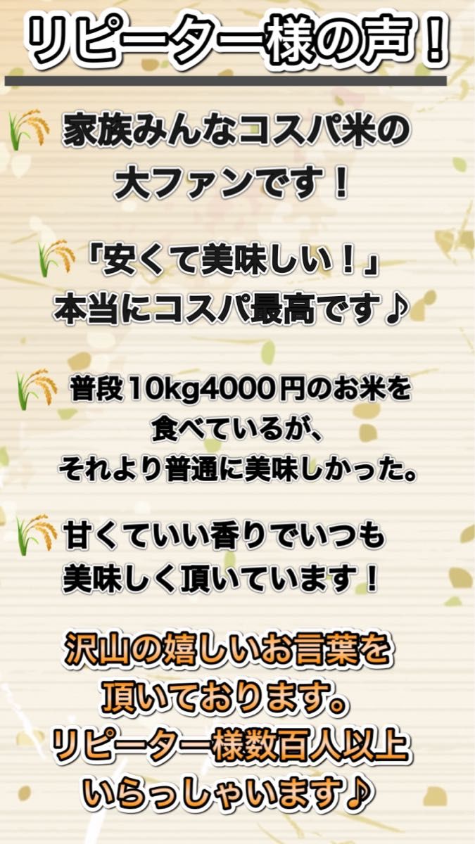 【リピーター様多数！】コスパ米20kg(5kg×4袋)お米　白米【令和6年新米入】