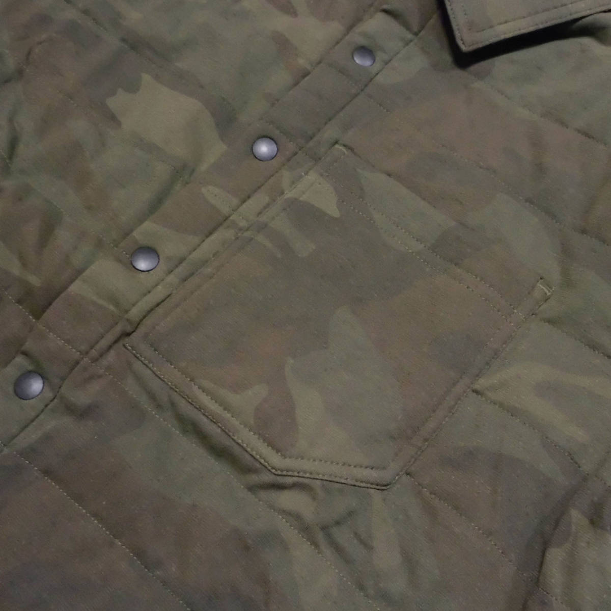 ★SALE★Abercrombie & Fitch/アバクロ★キルティングシャツジャケット (Camouflage/S)_画像5