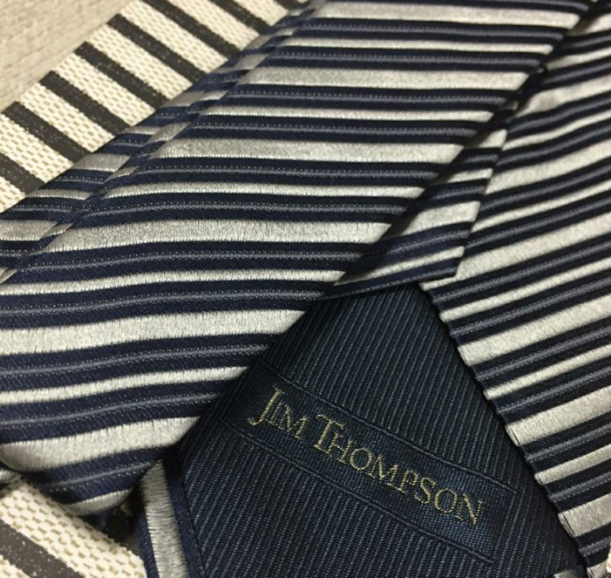 JIM THOMPSON ジムトンプソン シルクネクタイ ネイビー | fgvagri.com