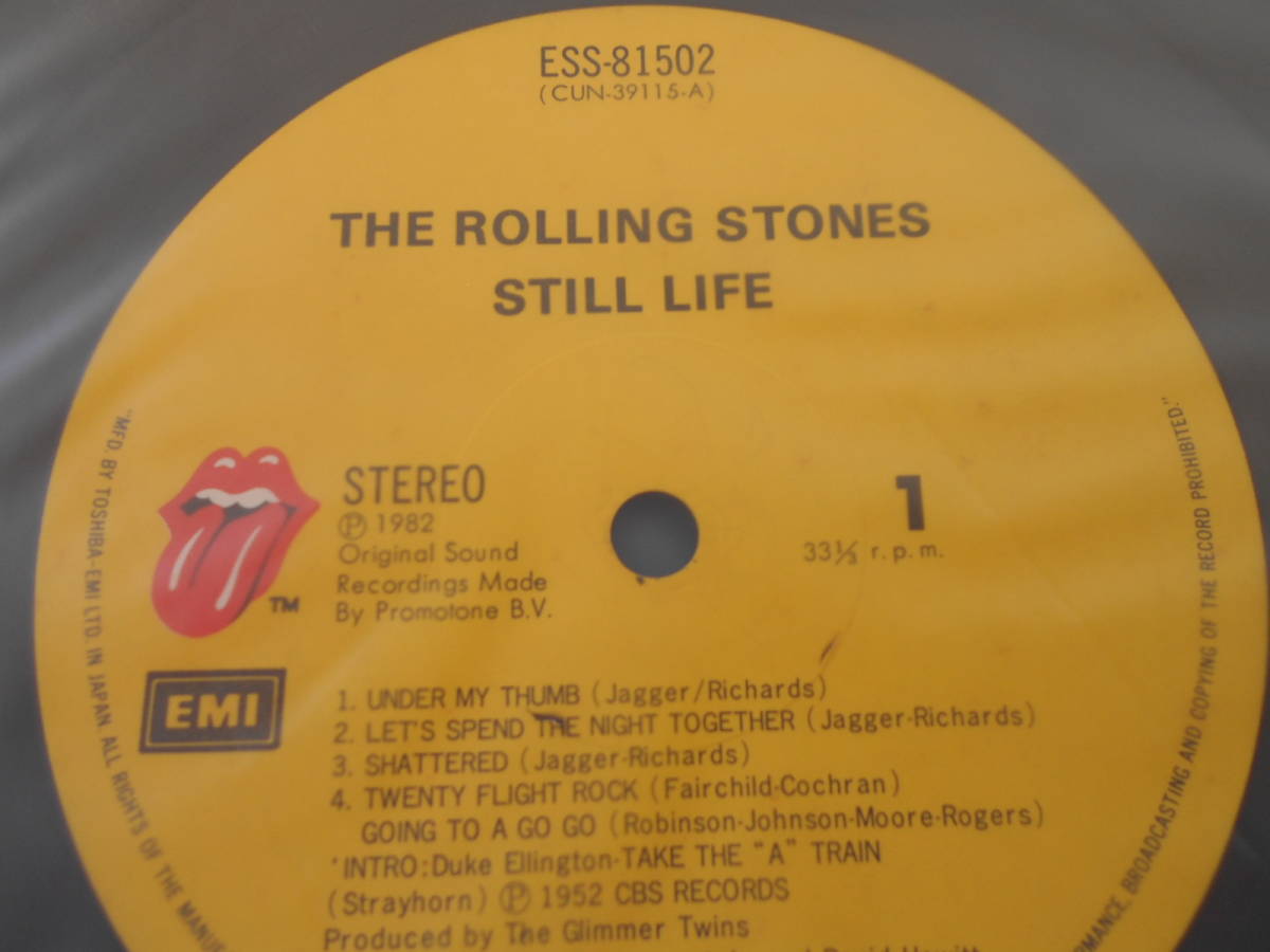名盤Rolling Stones/STILL LIFE Live81_画像4