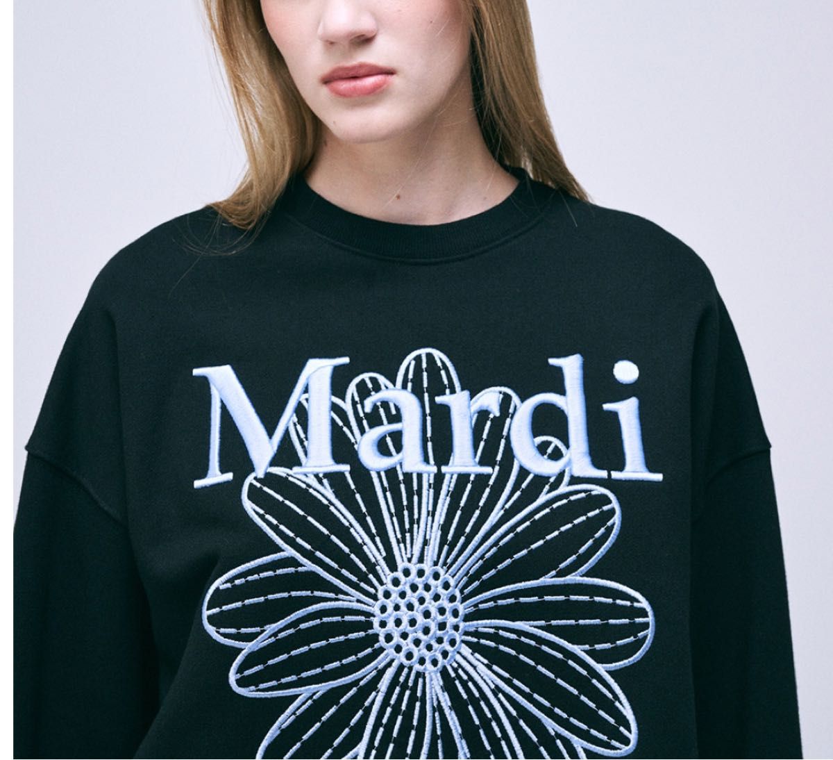 Mardi マルディメクルディ トレーナー スウェット ブラック Mardi マルディメクルディ トレーナー スウェット ブラック