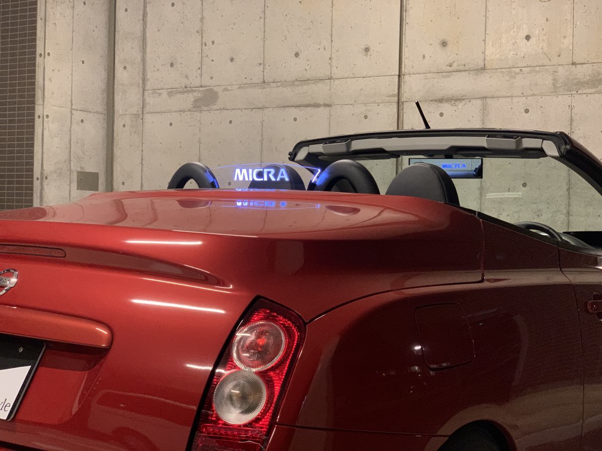 valkyrie style ニッサン　マーチ　マイクラ　micra C+C FHZK12 MICRA 専用ウィンドディフレクター　LED 白.._画像3