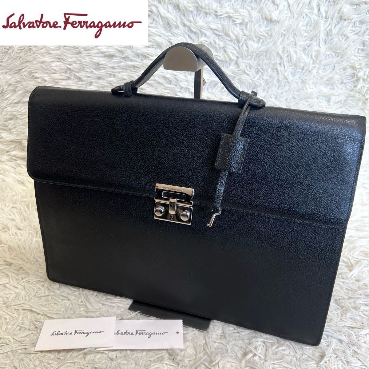 良品】Salvatore Ferragamo フェラガモ ビジネスバッグ ブリーフ 良品】Salvatore Ferragamo フェラガモ ビジネスバッグ ブリーフ