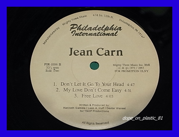 Jean Carn/Best EP/Was That All It Was/Don't Let It Go To Your Head/5点以上で送料無料、10点以上で10%割引!!!/12'_画像2