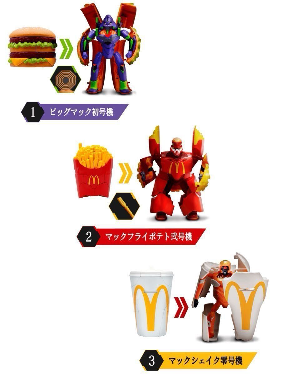 マクドナルド×エヴァンゲリオン バリューセットフィギュア マクドナルド×エヴァンゲリオン バリューセットフィギュア