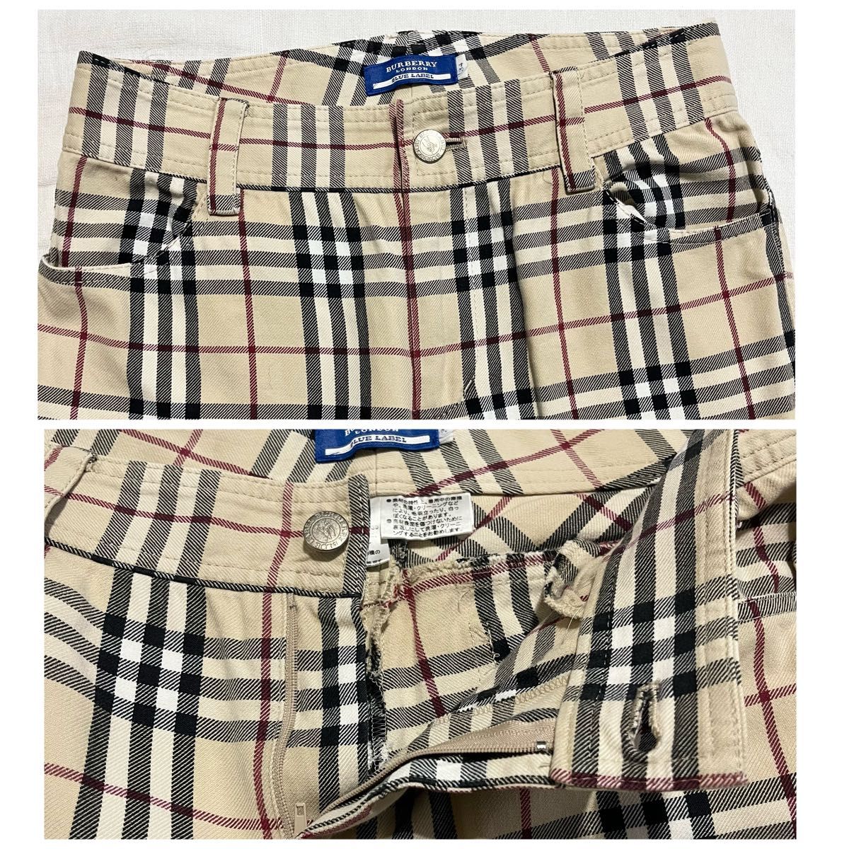 バーバリー ロンドン ブルーレーベル パンツ ノバチェック バーバリー ロンドン ブルーレーベル パンツ ノバチェック
