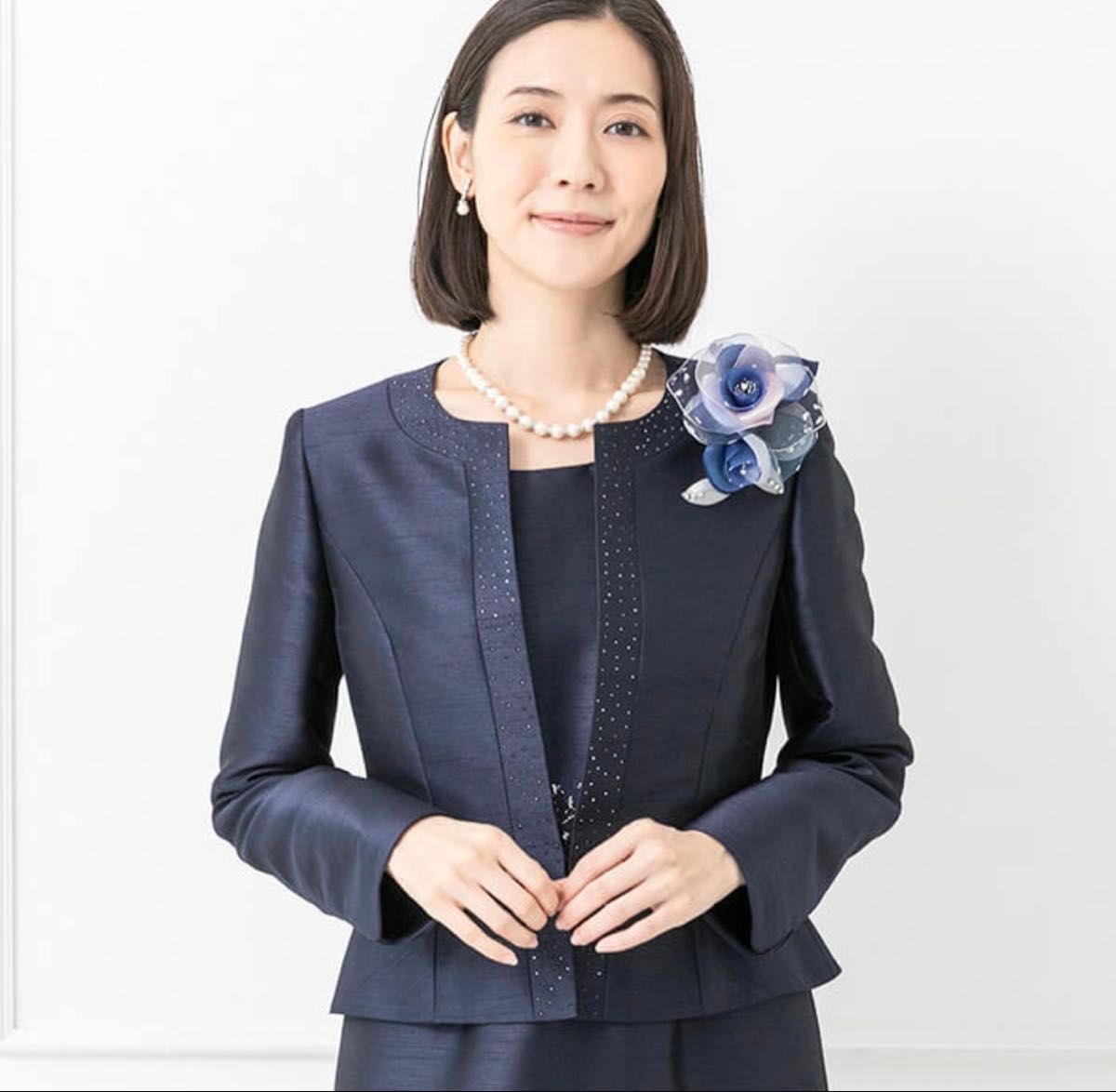 SOIR DOLCE シャンタン素材ワンピ&ジャケット 結婚式 マザーズ SOIR DOLCE シャンタン素材ワンピ&ジャケット 結婚式 マザーズ
