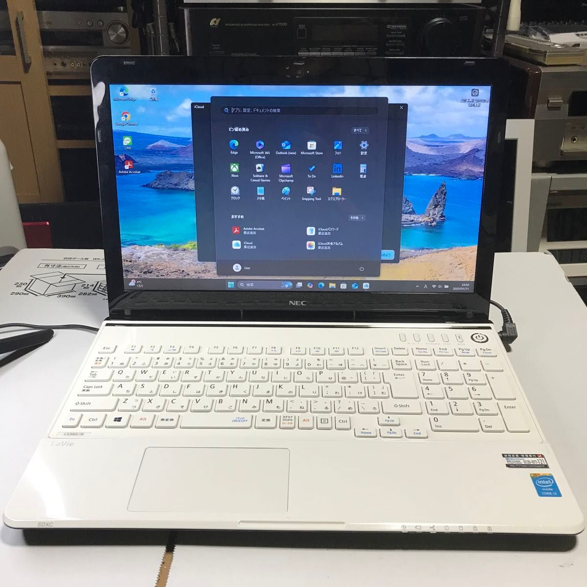 NEC LAVIE Windows11corei3 SSD カメラ ノートパソコン