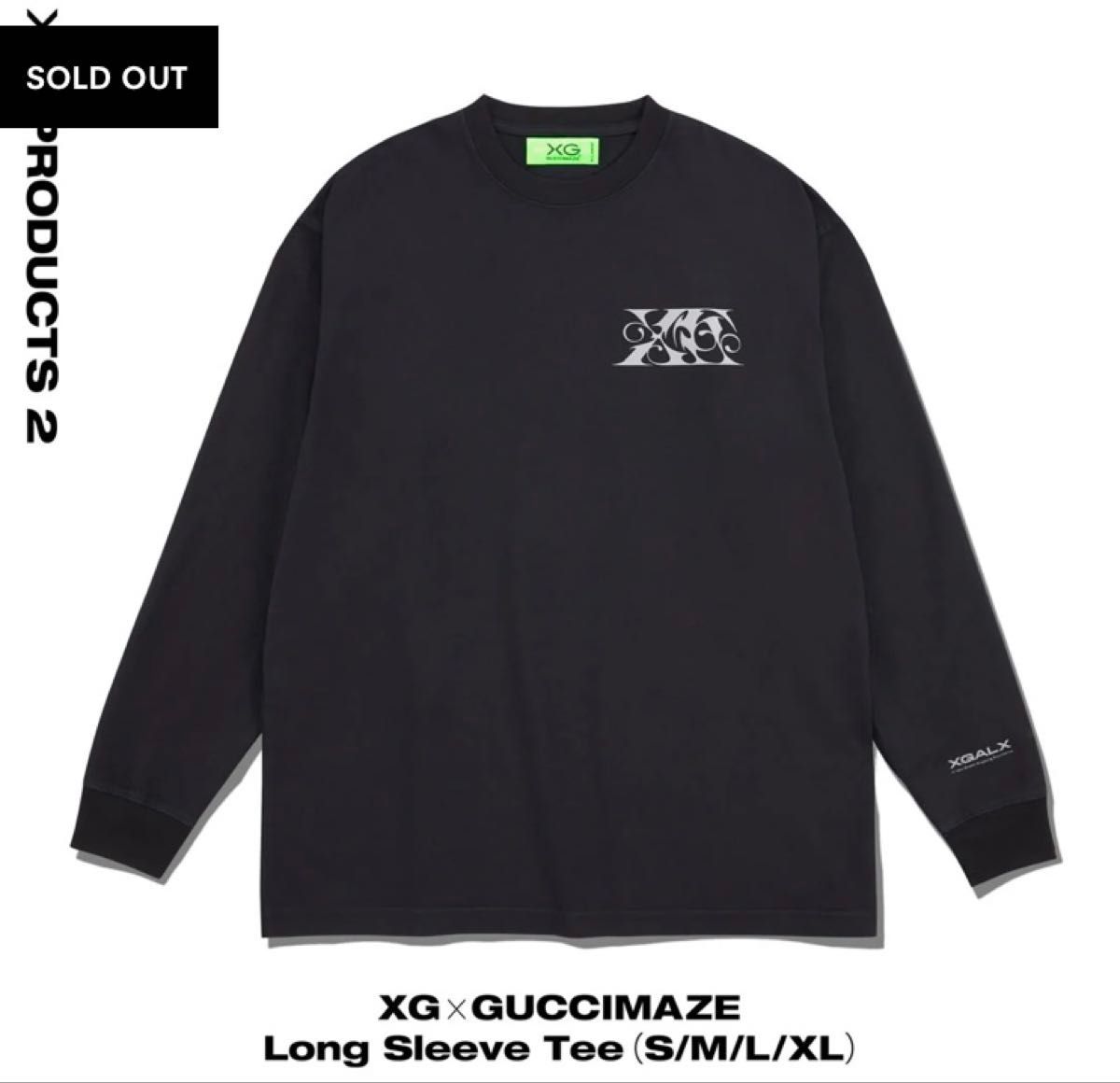 新品未開封】XG × GUCCIMAZE ロングスリーブTシャツ Lサイズ 新品未開封】XG × GUCCIMAZE ロングスリーブTシャツ Lサイズ