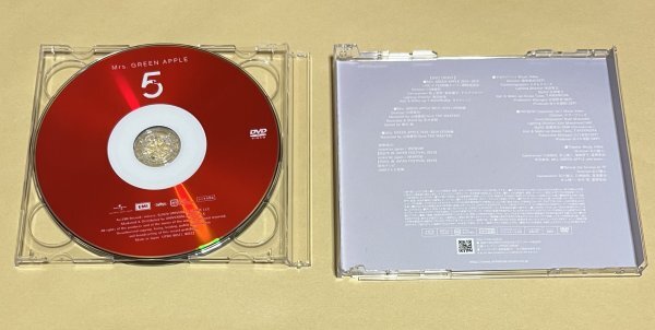 ケース破損有り】 Mrs GREEN APPLE 5 初回限定盤 CD+DVD ケース破損有り】 Mrs GREEN APPLE 5 初回限定盤 CD+DVD