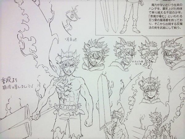 売上実績NO.1 TVアニメ『ブラッククローバー』 製作スタッフ用設定資料