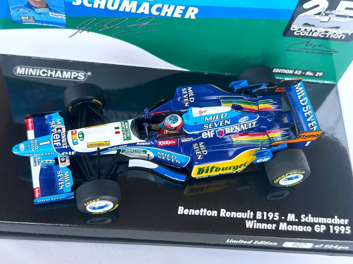1/43 ベネトン ルノー B195 M.シューマッハ Winner モナコGP 1/43 ベネトン ルノー B195 M.シューマッハ Winner モナコGP