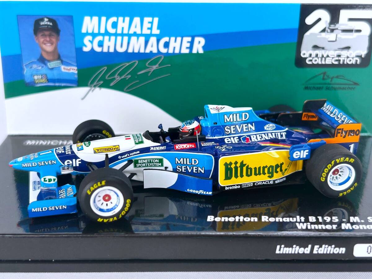 1/43 ベネトン ルノー B195 M.シューマッハ Winner モナコGP 1/43 ベネトン ルノー B195 M.シューマッハ Winner モナコGP
