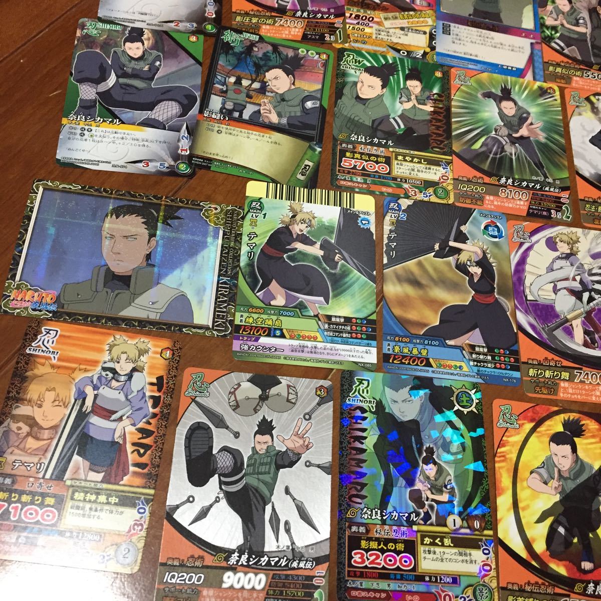 ヤフオク Narutoナルト疾風伝 奈良シカマル テマリ カード