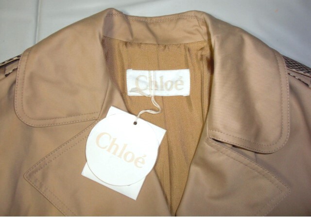 SALE Chloe クロエ レディース・トレンチコート 袖パイソン SALE Chloe クロエ レディース・トレンチコート 袖パイソン