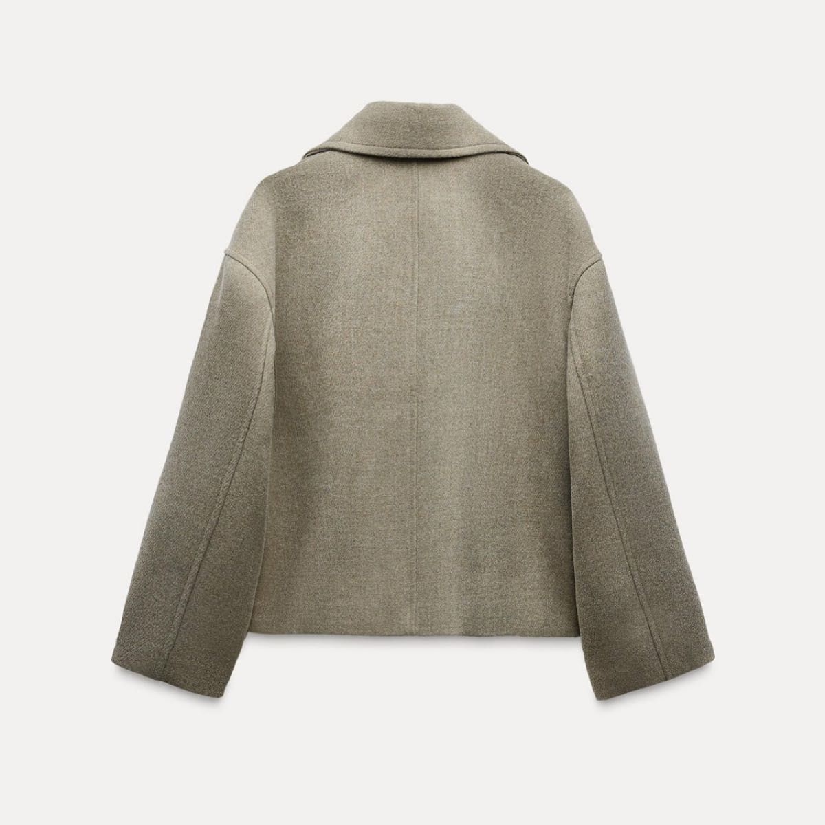 今期 ZARA ショート丈ダブルブレストコート ミンク|Yahoo 今期 ZARA ショート丈ダブルブレストコート ミンク|Yahoo