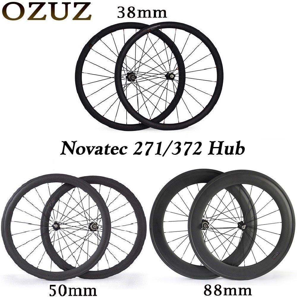 Novatec hub carbon wheelset 38 50 格安即決 88 mm 3k スーパーセール期間限定 bike glossy road tubular 700c clインチer