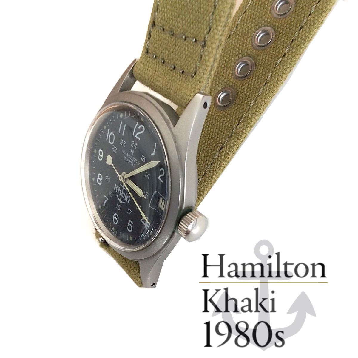 80s OLD Hamilton Khaki/9365 NAVY/旧ロゴ/錨マーク/USA 80s OLD Hamilton Khaki/9365 NAVY/旧ロゴ/錨マーク/USA