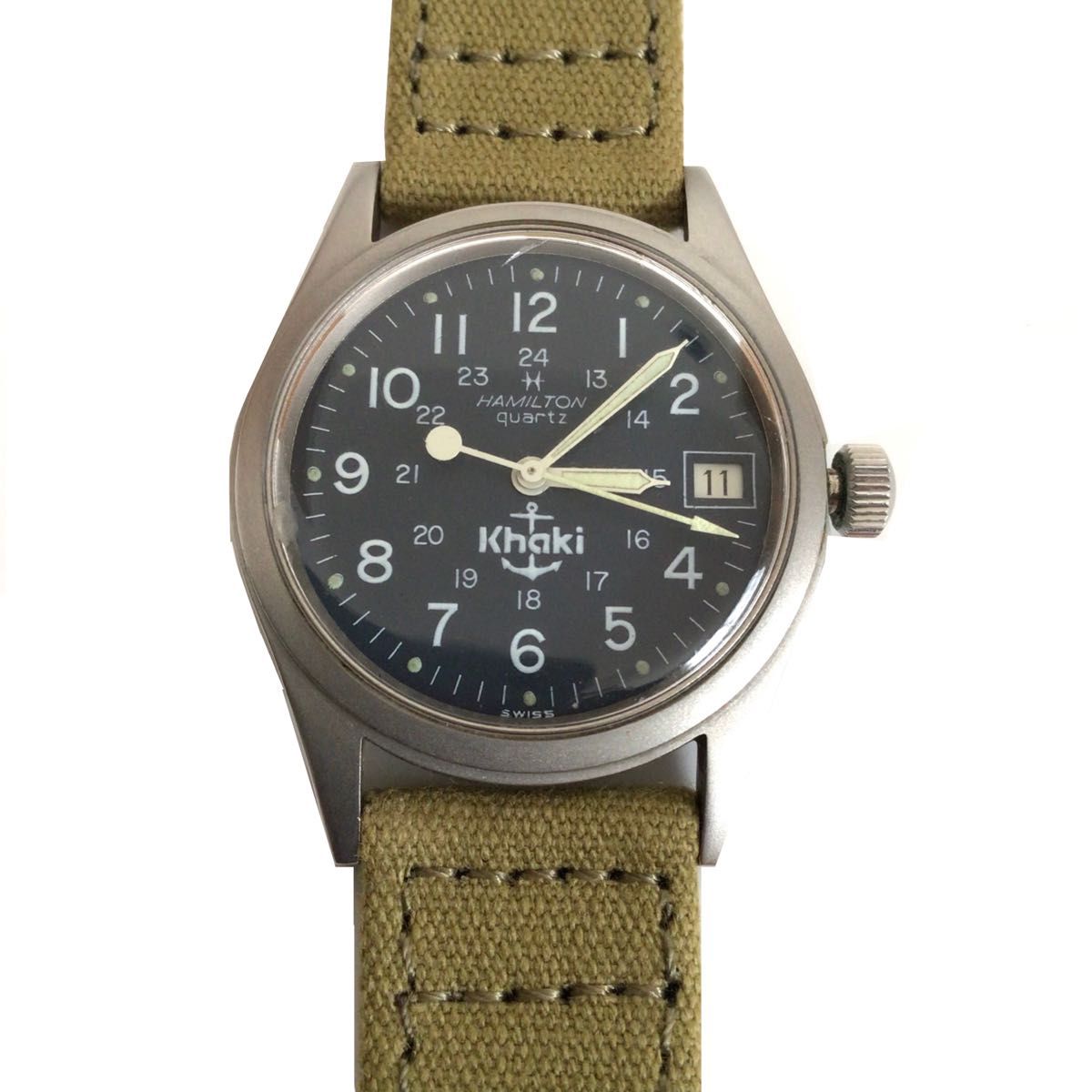 80s OLD Hamilton Khaki/9365 NAVY/旧ロゴ/錨マーク/USA 80s OLD Hamilton Khaki/9365 NAVY/旧ロゴ/錨マーク/USA