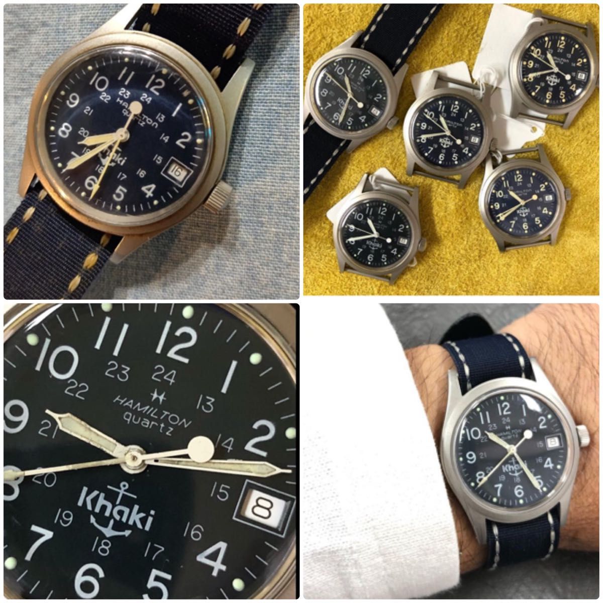 80s OLD Hamilton Khaki/9365 NAVY/旧ロゴ/錨マーク/USA 80s OLD Hamilton Khaki/9365 NAVY/旧ロゴ/錨マーク/USA