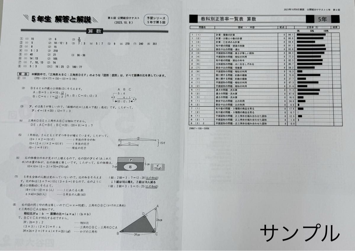 四谷大塚 5年生 2024/23年1月実施分 第9回 組分けテスト 過去問 四谷大塚 5年生 2024/23年1月実施分 第9回 組分けテスト 過去問