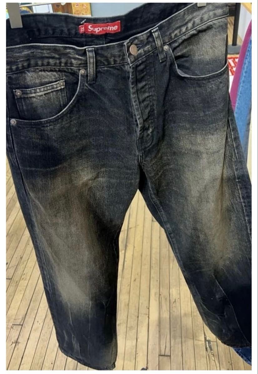 Supreme Distressed Loose Fit Selvedge Jean Supreme Distressed Loose Fit Selvedge Jean
