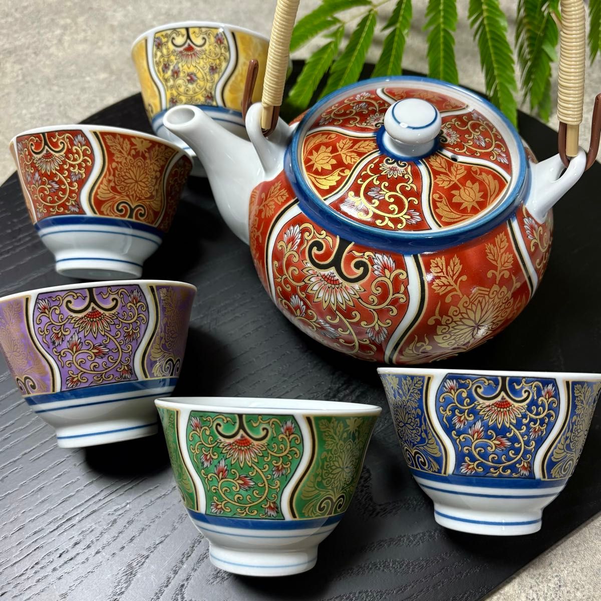 波佐見焼 献上古伊万里 急須セット 湯呑み 5客 土瓶茶器揃 高級 波佐見焼 献上古伊万里 急須セット 湯呑み 5客 土瓶茶器揃 高級