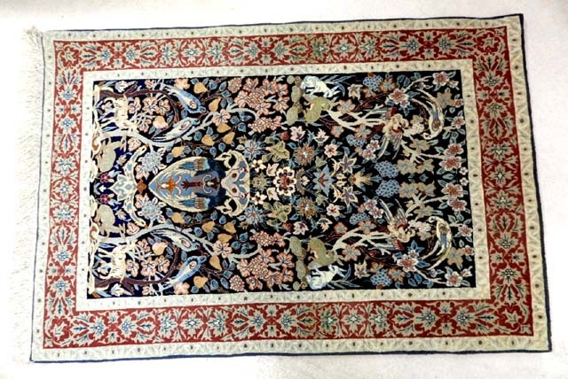 新作揃え ペルシャ絨毯　1070mmｘ885mm イラン産 ペルシャじゅうたん 送料込み カーペット一般