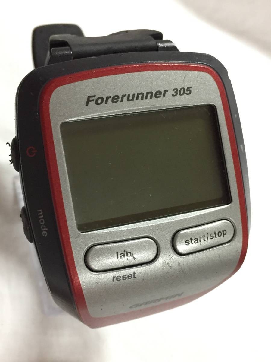 O8119*GARMIN/ Garmin / heart . shape attaching / quartz wristwatch /Forerunner 305/ four Runner [ not yet verification ]