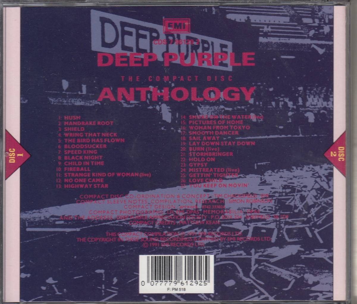 輸 Deep Purple The Deep Purple Anthology◆規格番号■CDS-7961292◆送料無料■即決●交渉有_画像2