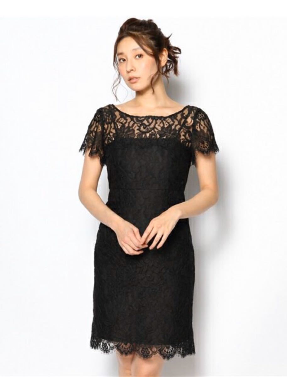美品☆グレースコンチネンタルレースワンピース 黒 レディース