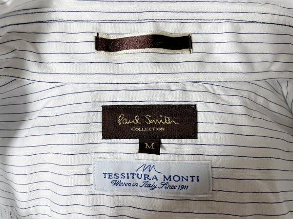 ★【日本制 國(guó)內(nèi)正規(guī)品】Paul Smith COLLECTION × TESSITURA MONTI ポールスミス コレクション × テッシトゥーラ モンティ 長(zhǎng)袖 シャツ M