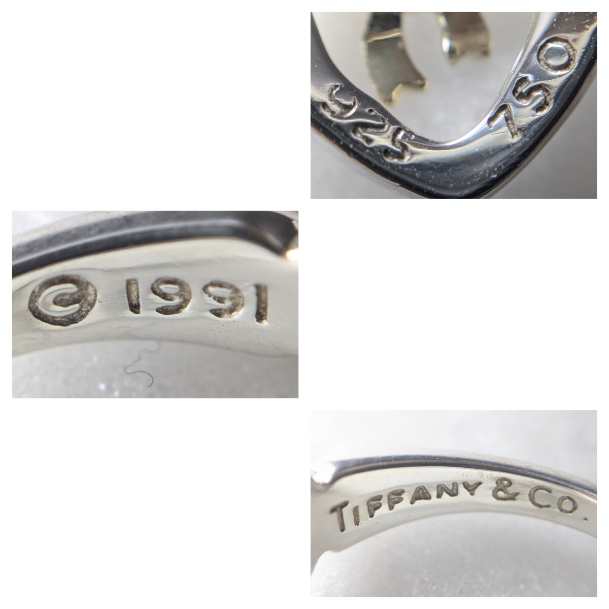 ④【TIFFANY&Co 】ティファニー ハートウィズボウ コンビリング ④【TIFFANY&Co 】ティファニー ハートウィズボウ コンビリング