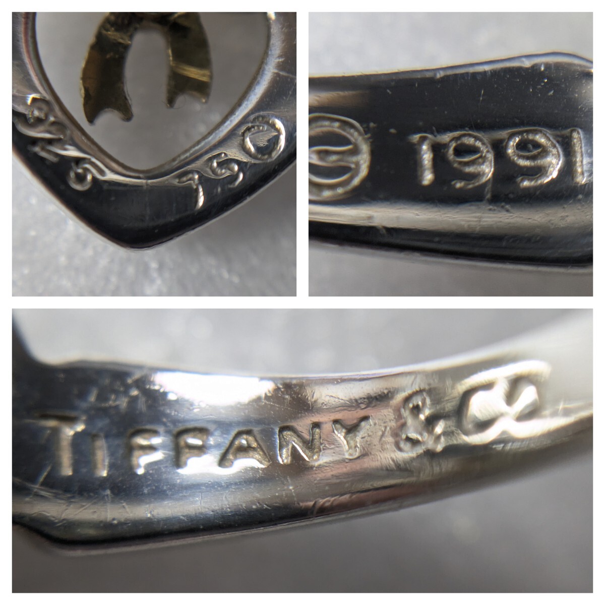 ⑤【TIFFANY&Co 】ティファニー ハートウィズボウ コンビリング ⑤【TIFFANY&Co 】ティファニー ハートウィズボウ コンビリング