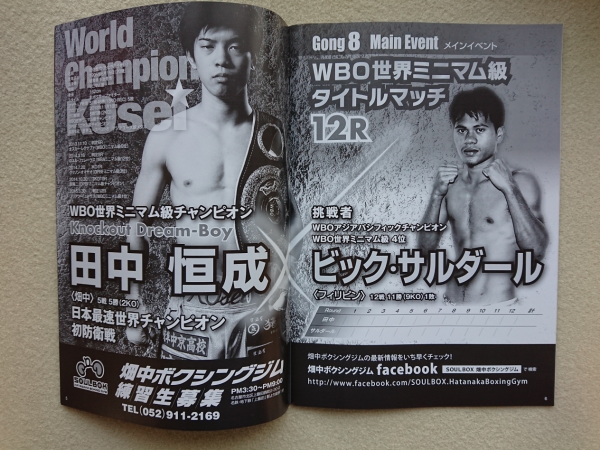 ヤフオク ボクシング パンフレット Wbo世界ミニマム級タ ヤフオク ボクシング パンフレット Wbo世界ミニマム級タ