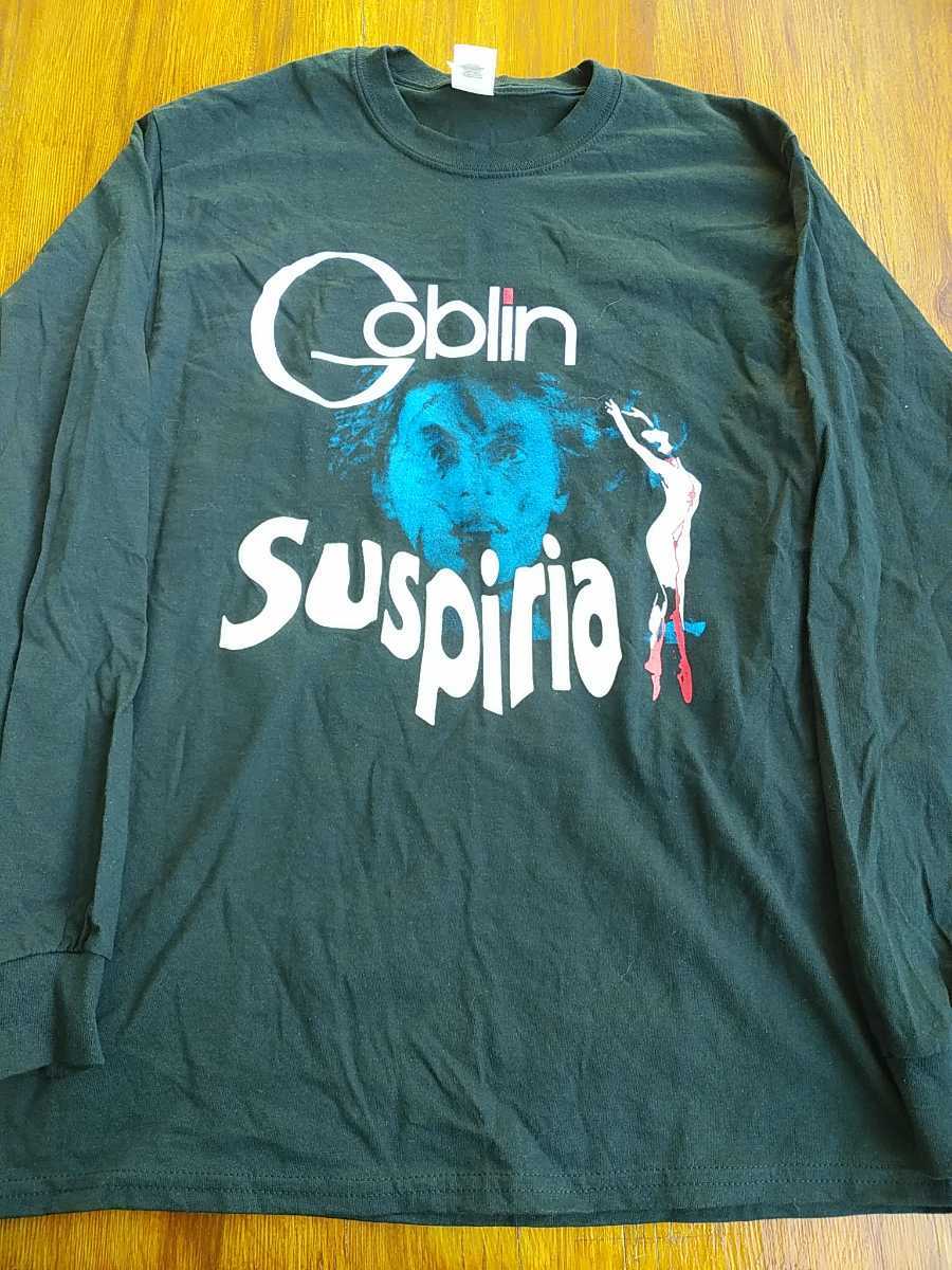 GOBLIN long sleeve T shirt Suspiria black M long Tgo Brin sa superior / soundtrack rollerda rio *arujento horror movie 