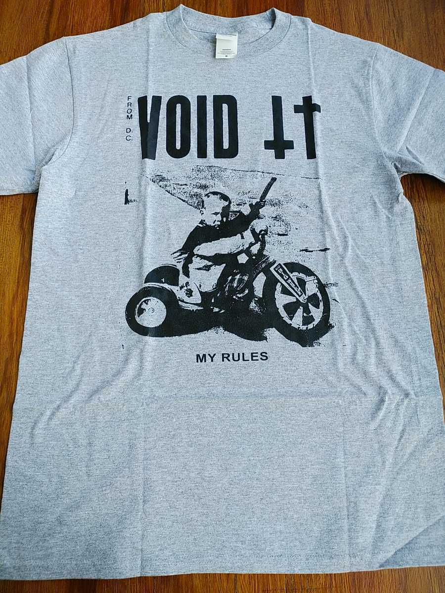 VOID T-shirt my rules gray M / faith minor threat fugazi embrace uniform choice necros Die Kreuzen Dischord Records