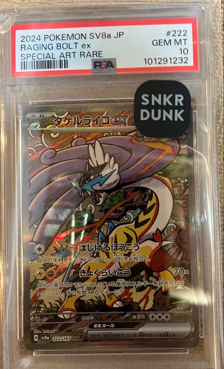 タケルライコex sar PSA10 テラスタルフェス タケルライコex sar PSA10 テラスタルフェス