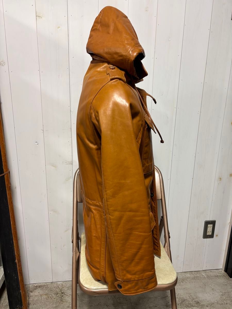 70s overland sheepskin レザージャケット ビンテージ 38 m-65 70s overland sheepskin レザージャケット ビンテージ 38 m-65