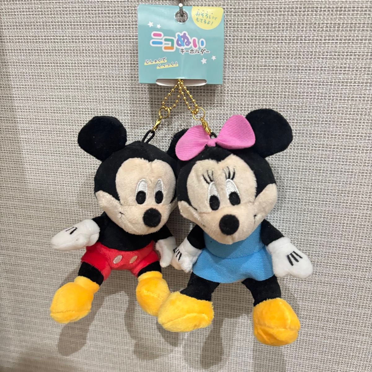 ディズニー ぬいぐるみ ペアキーホルダー ミッキー ミニー 新品 ディズニー ぬいぐるみ ペアキーホルダー ミッキー ミニー 新品
